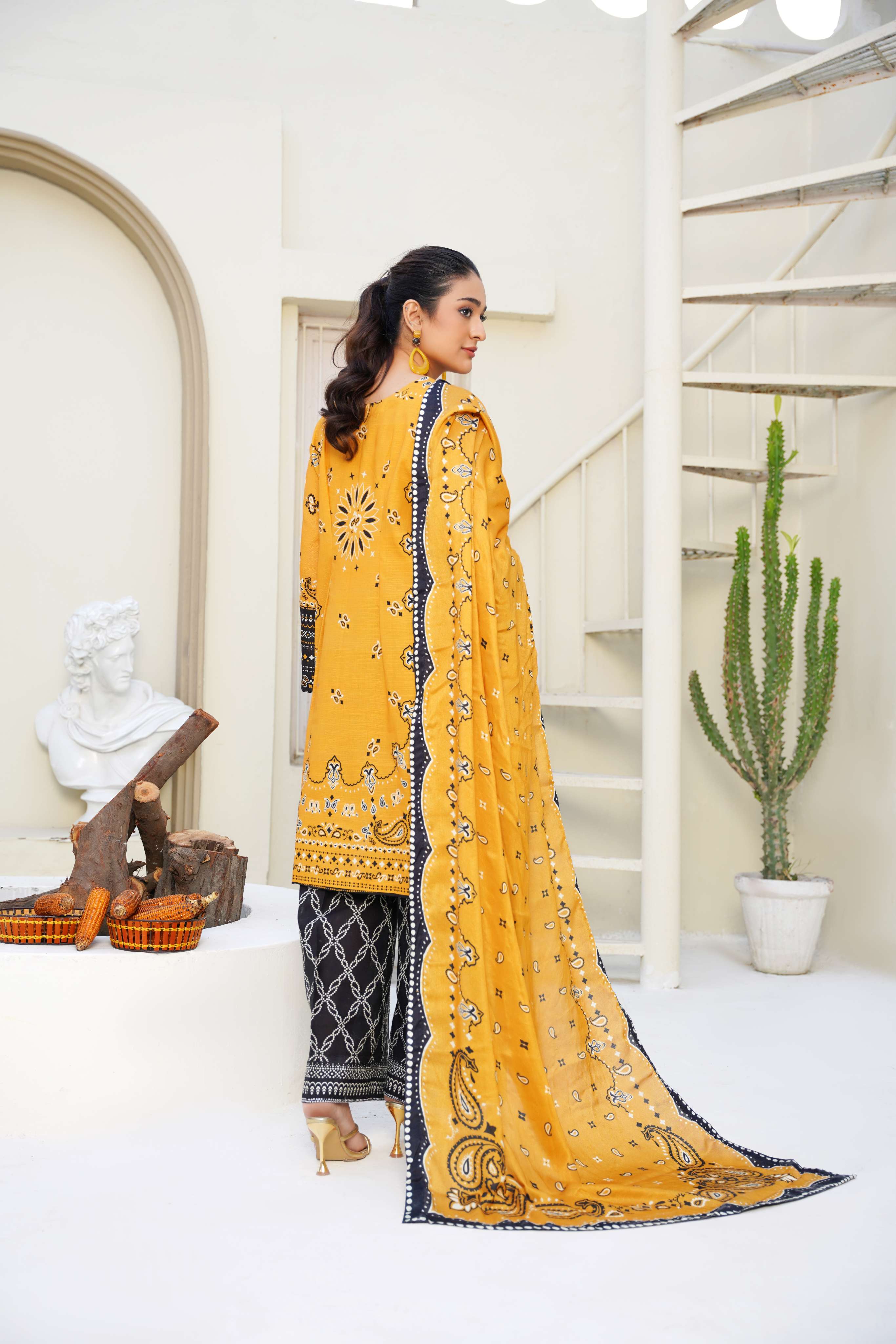 Honey Ember - 3 Piece Printed Suit