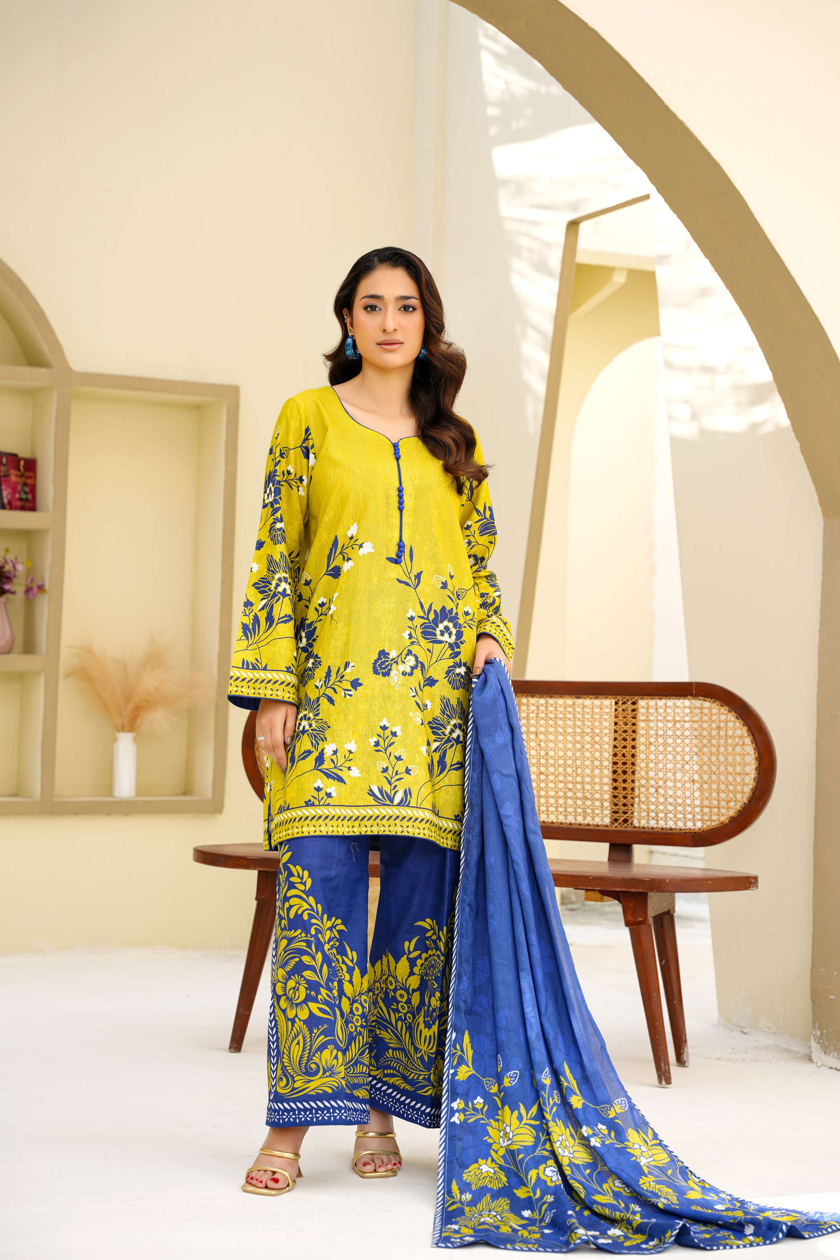 Foggy Forest - 3 Piece Printed Suit