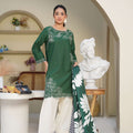 Pine Latte - 3 Piece Embroidered Suit