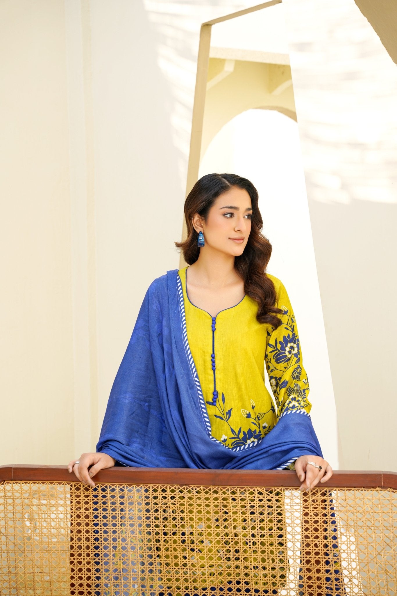 Foggy Forest - 3 Piece Printed Suit - Abeer Rasheed