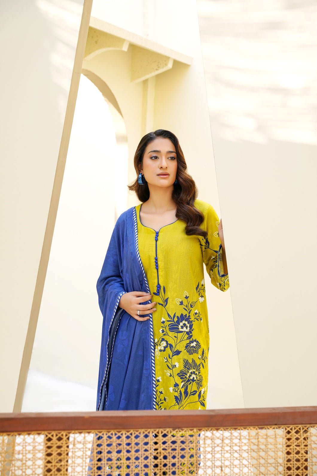 Foggy Forest - 3 Piece Printed Suit - Abeer Rasheed