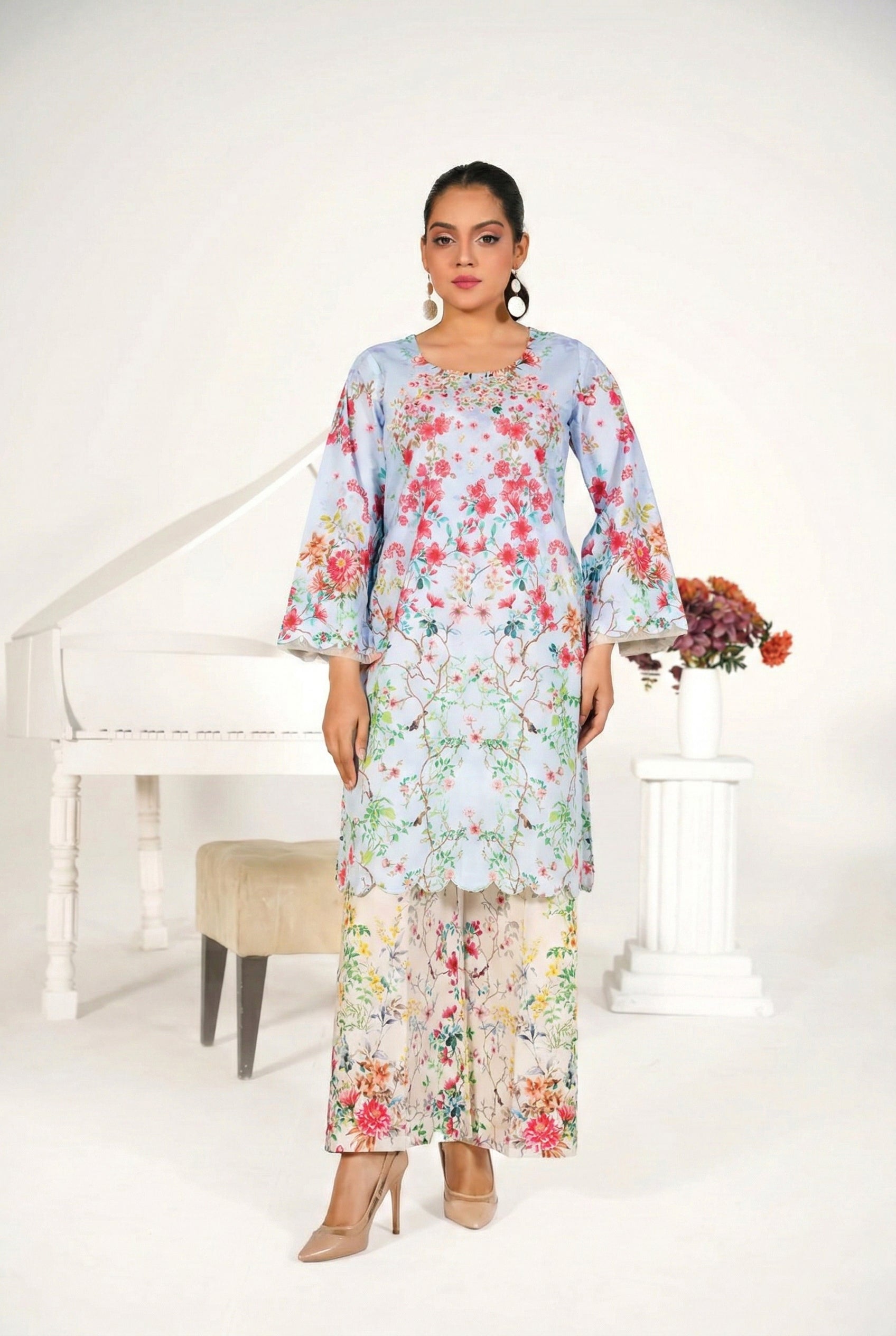 2 Piece Pret - Floral Printed Premium Lawn Suit